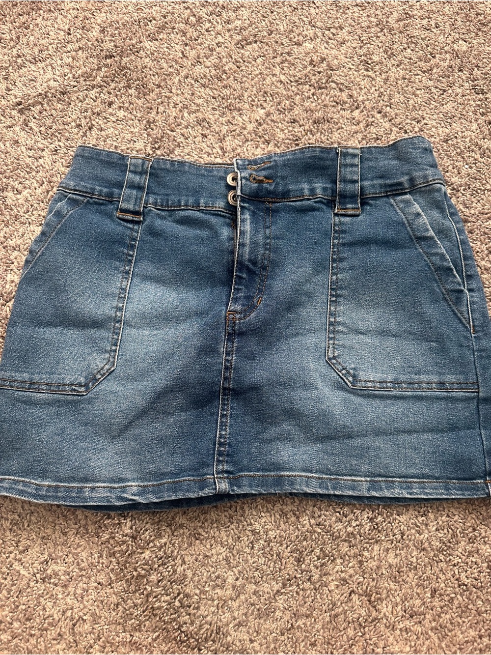 Denim Mini Skirt